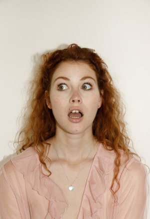 18 year old girl Nicole Ray showing off her tits and twat on golf course